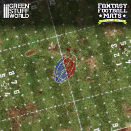 Fantasy Football Neoprene Mat - Bloodgrass Pitch | Blood Bowl compatible