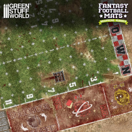 Fantasy Football Neoprene Mat - Bloodgrass Pitch | Blood Bowl compatible