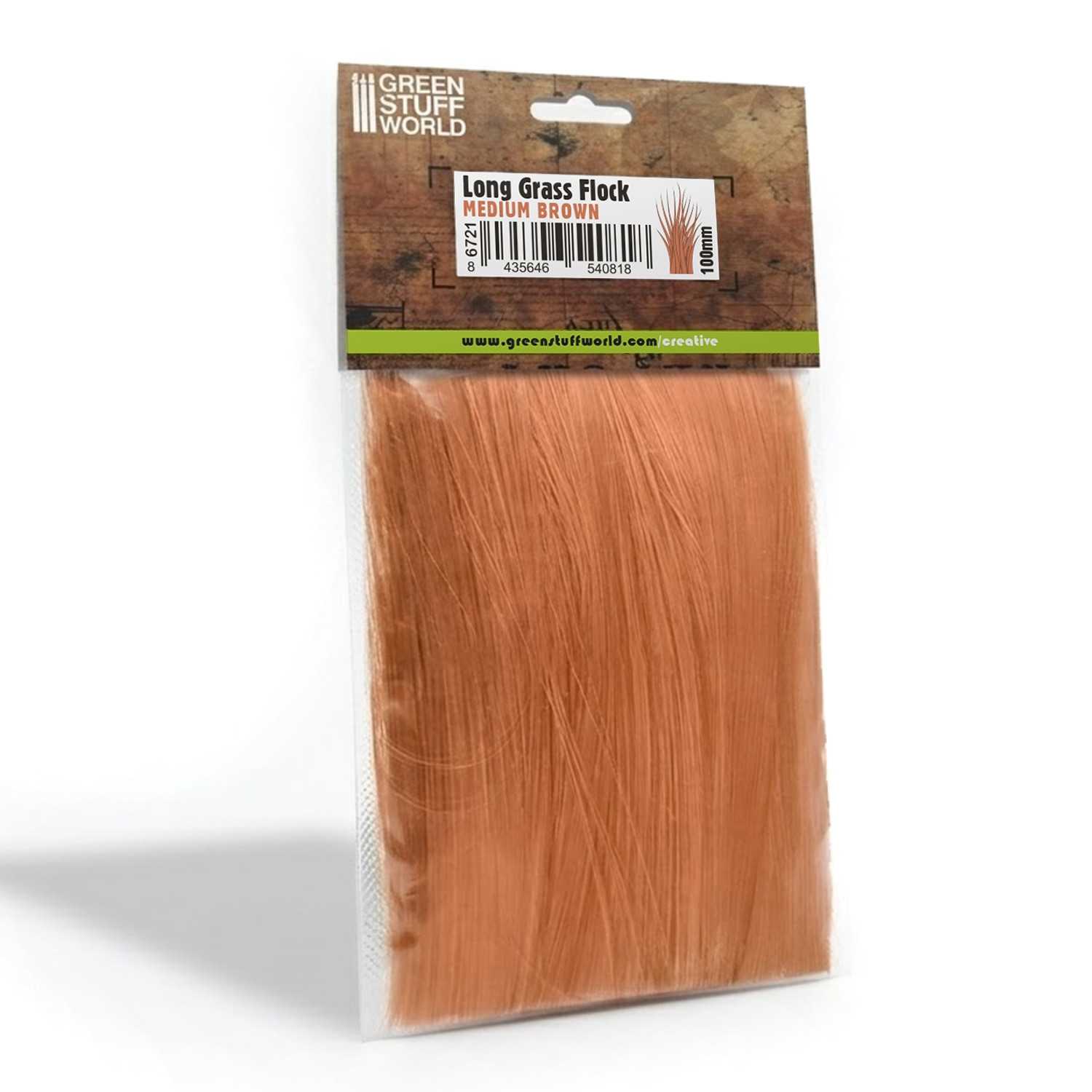 Erba Lunga 100mm - Marrone medio