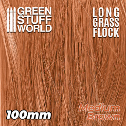 Erba Lunga 100mm - Marrone medio