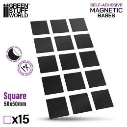 MAGNETI Pretagliati - Quadrati 50x50mm | Magneti Adesivi Pretagliati