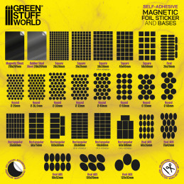 Square Magnetic Sheet SELF-ADHESIVE - 40x40mm | Magnetic Foil Stickers Square Magnetic Sheet SELF-ADHESIVE - 40x40mm | Magnetic Foil Stickers