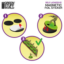 Vorgeschnittene Magnetfolie - Quadrate 50x50mm | Magnetische selbstklebende aufkleber Vorgeschnittene Magnetfolie - Quadrate 50x50mm | Magnetische selbstklebende aufkleber