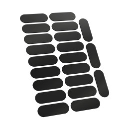 Oval Magnetic Sheet SELF-ADHESIVE - 25x70mm | Magnetic Foil Stickers