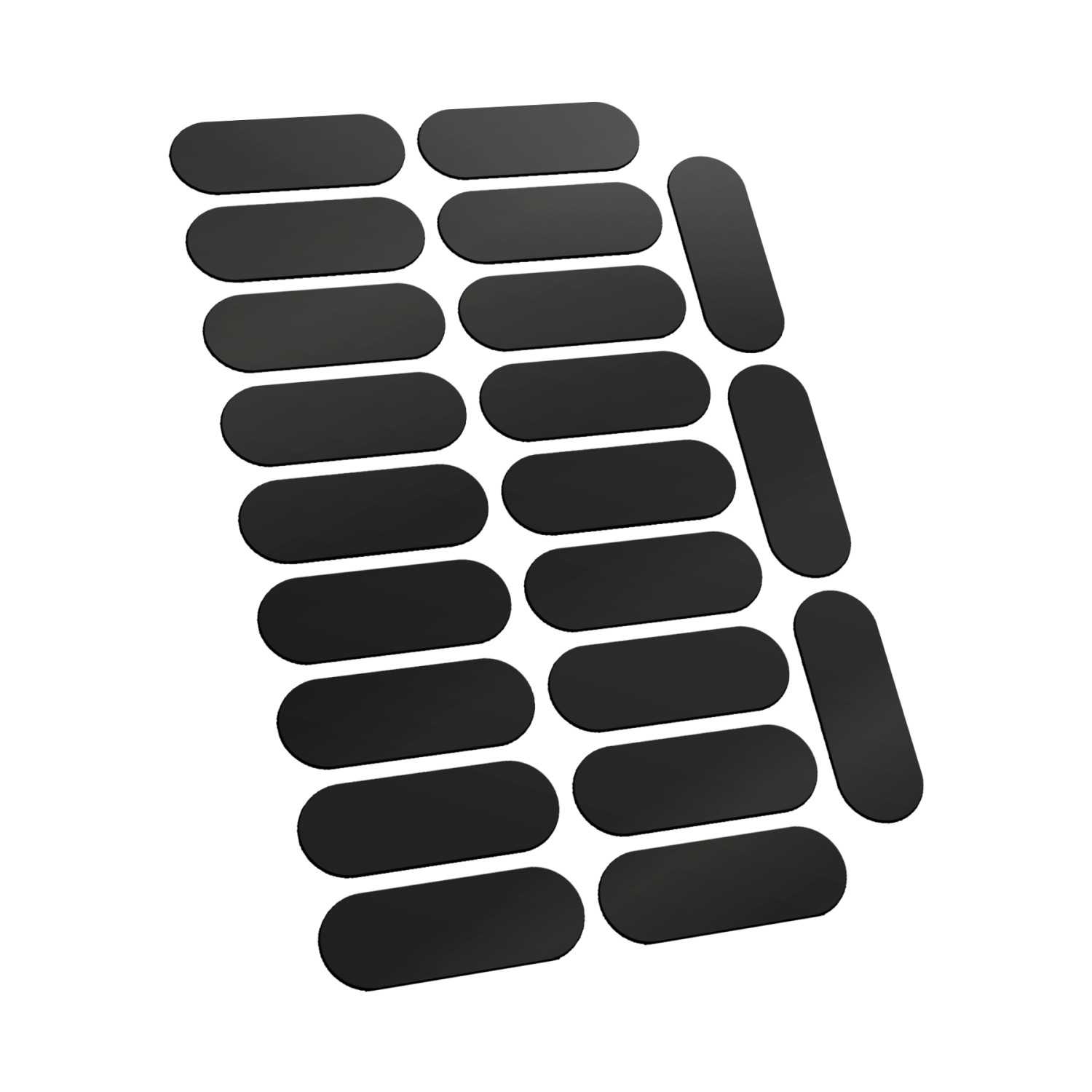 Vorgeschnittene Magnetfolie - Oval 25x70mm | Magnetische selbstklebende aufkleber