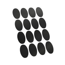 Vorgeschnittene Magnetfolie - Oval 60x35mm | Magnetische selbstklebende aufkleber