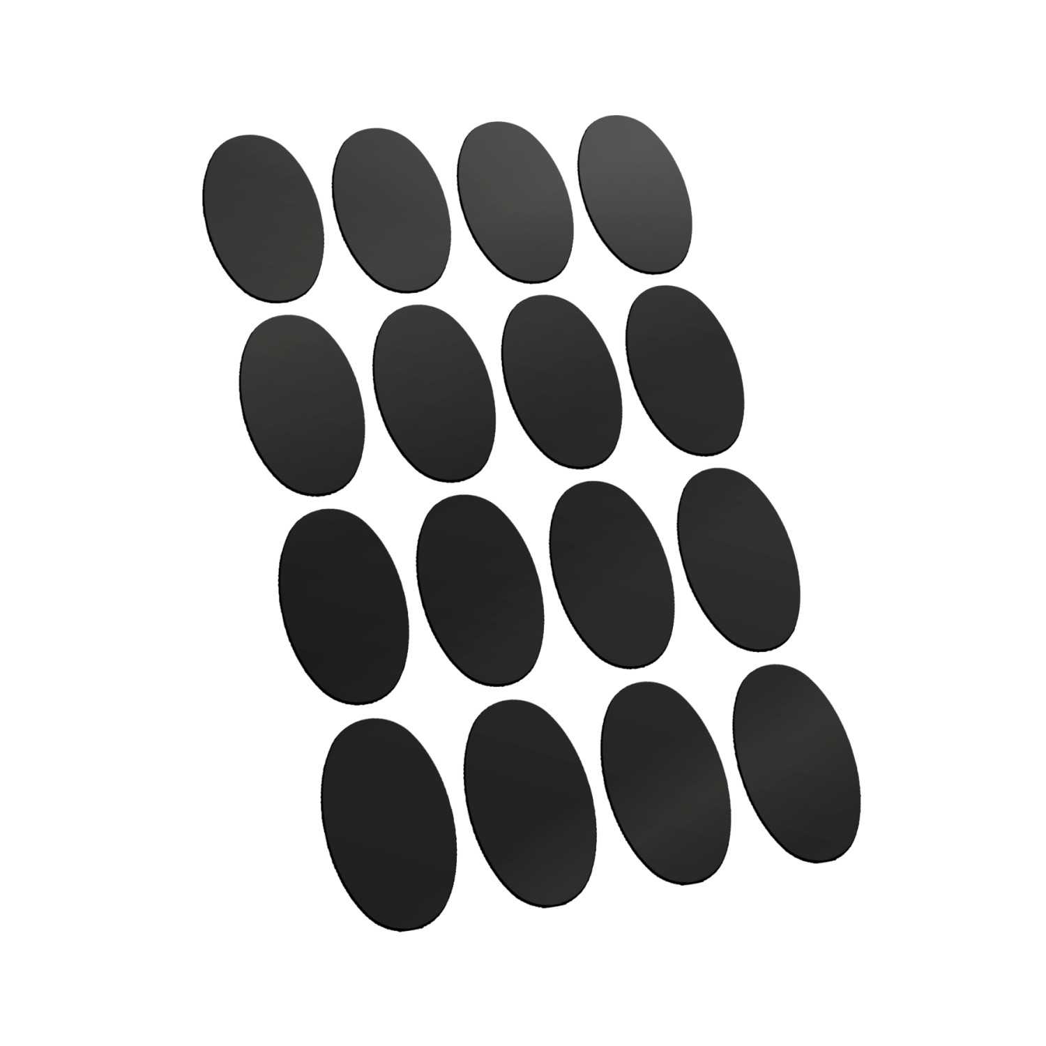 Oval Magnetic Sheet SELF-ADHESIVE - 60x35mm | Magnetic Foil Stickers