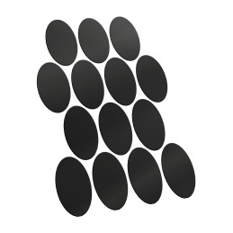 MAGNETI Pretagliati - Ovali 75x42mm | Magneti Adesivi Pretagliati