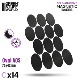 MAGNETI Pretagliati - Ovali 75x42mm | Magneti Adesivi Pretagliati