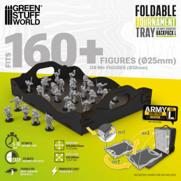 Plateaux de transport pour tournois de figurines Warhammer | Plateau de tournoi pliable pour sac à dos de transport