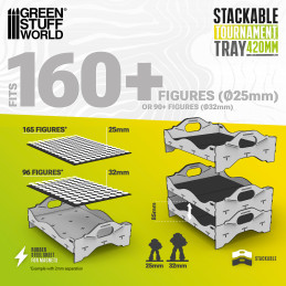 Tournament trays for Warhammer | Army Trays for miniatures