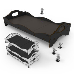 Plateaux de transport pour tournois de figurines Warhammer