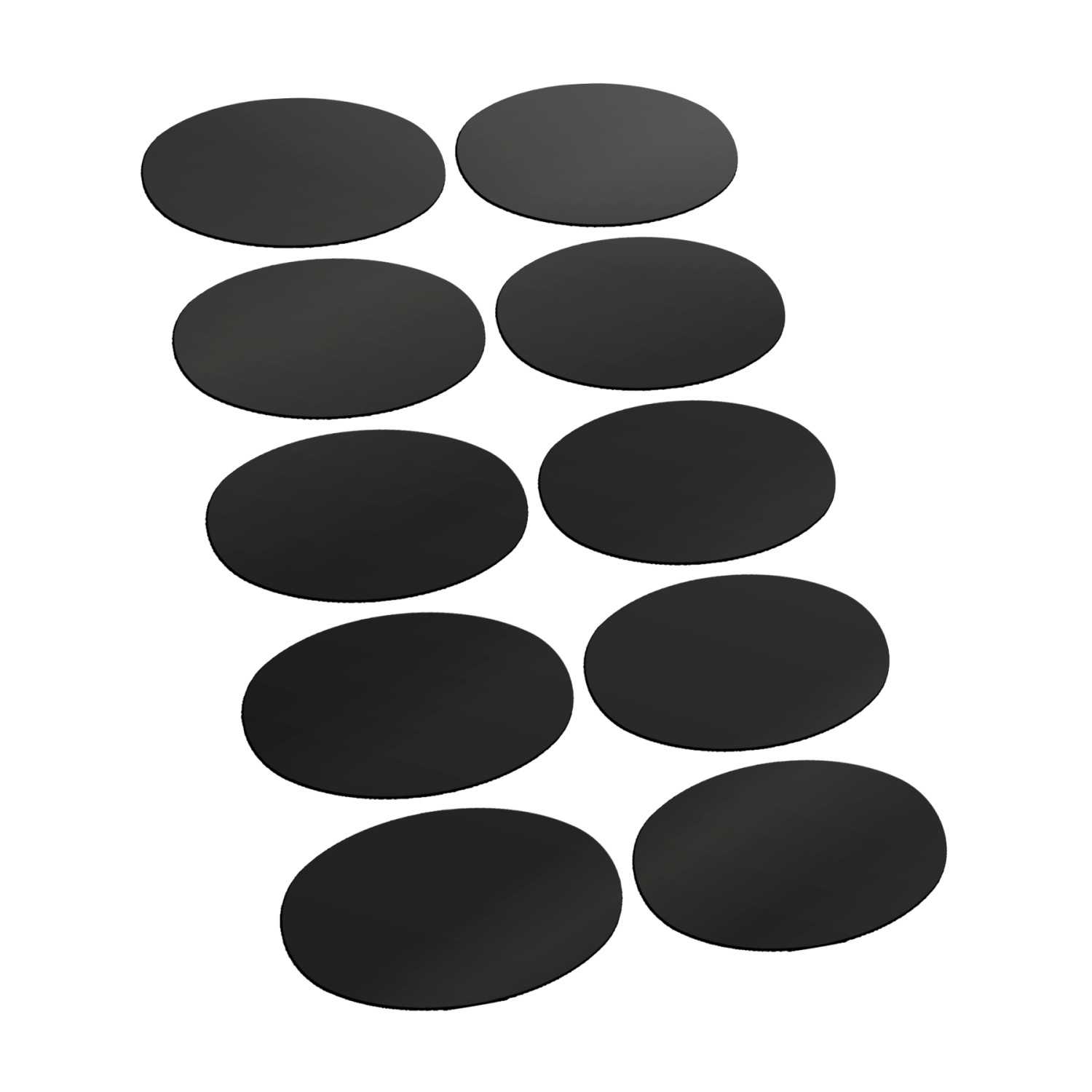 Vorgeschnittene Magnetfolie - Oval 90x52mm | Magnetische selbstklebende aufkleber