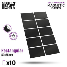 MAGNETI Pretagliati - Rettangolari 50x75mm | Magneti Adesivi Pretagliati