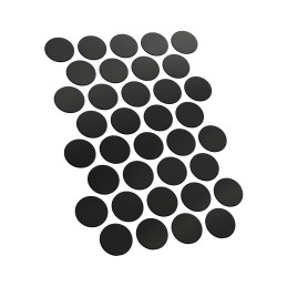 Round Magnetic Sheet SELF-ADHESIVE - 32mm