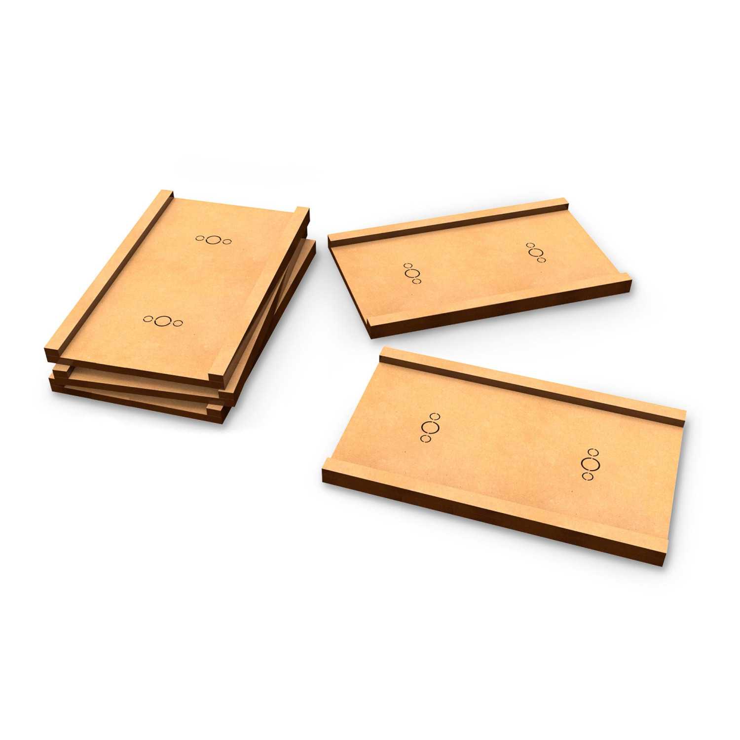 MDF Base adapter - Rectangular 50x100mm to 60x100mm | Base adaptors