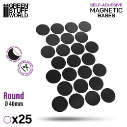 Vorgeschnittene Magnetfolie - Rund 40mm | Magnetische selbstklebende aufkleber Vorgeschnittene Magnetfolie - Rund 40mm | Magnetische selbstklebende aufkleber