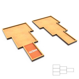 MDF Movement Trays Old World 180x90mm 1x2x3 | AOS