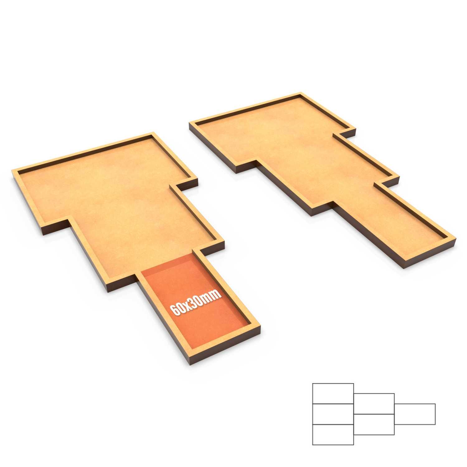 MDF Regimentsbases Old World 180x90mm 1x2x3 | AOS