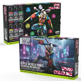 Set Peintures Metalliques Vivid Colors | Vivid Metal Colors