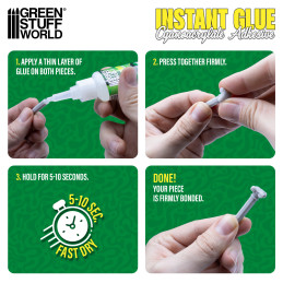 Instant Glue | Super Glue for plastic (Pack x24)
