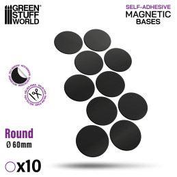 Round Magnetic Sheet SELF-ADHESIVE - 60mm | Magnetic Foil Stickers Round Magnetic Sheet SELF-ADHESIVE - 60mm | Magnetic Foil Stickers