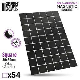 MAGNETI Pretagliati - Quadrati 30x30mm | Magneti Adesivi Pretagliati