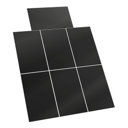 Rectangular Magnetic Sheet SELF-ADHESIVE - 60x100mm | Magnetic Foil Stickers