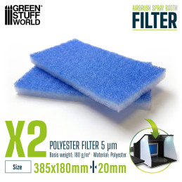 Airbrush spray booth filters by Green Stuff World
