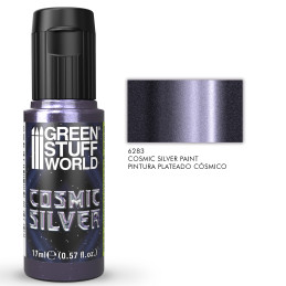Silver metallic paint for decorating your figures and dioramas. | Cosmic Silver Effect Paint Silver metallic paint for decorating your figures and dioramas. | Cosmic Silver Effect Paint