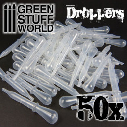 50x Pipetas Cuentagotas Desechables Aerografia