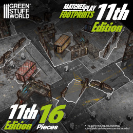 Jeu de Gabarit Ruine transparentes 11e édition compatibles avec Warhammer 40k® | 40k Footprints Jeu de Gabarit Ruine transparentes 11e édition compatibles avec Warhammer 40k® | 40k Footprints