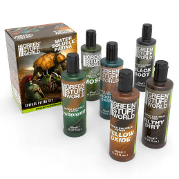 Water soluble patinas for Dirty Down miniatures