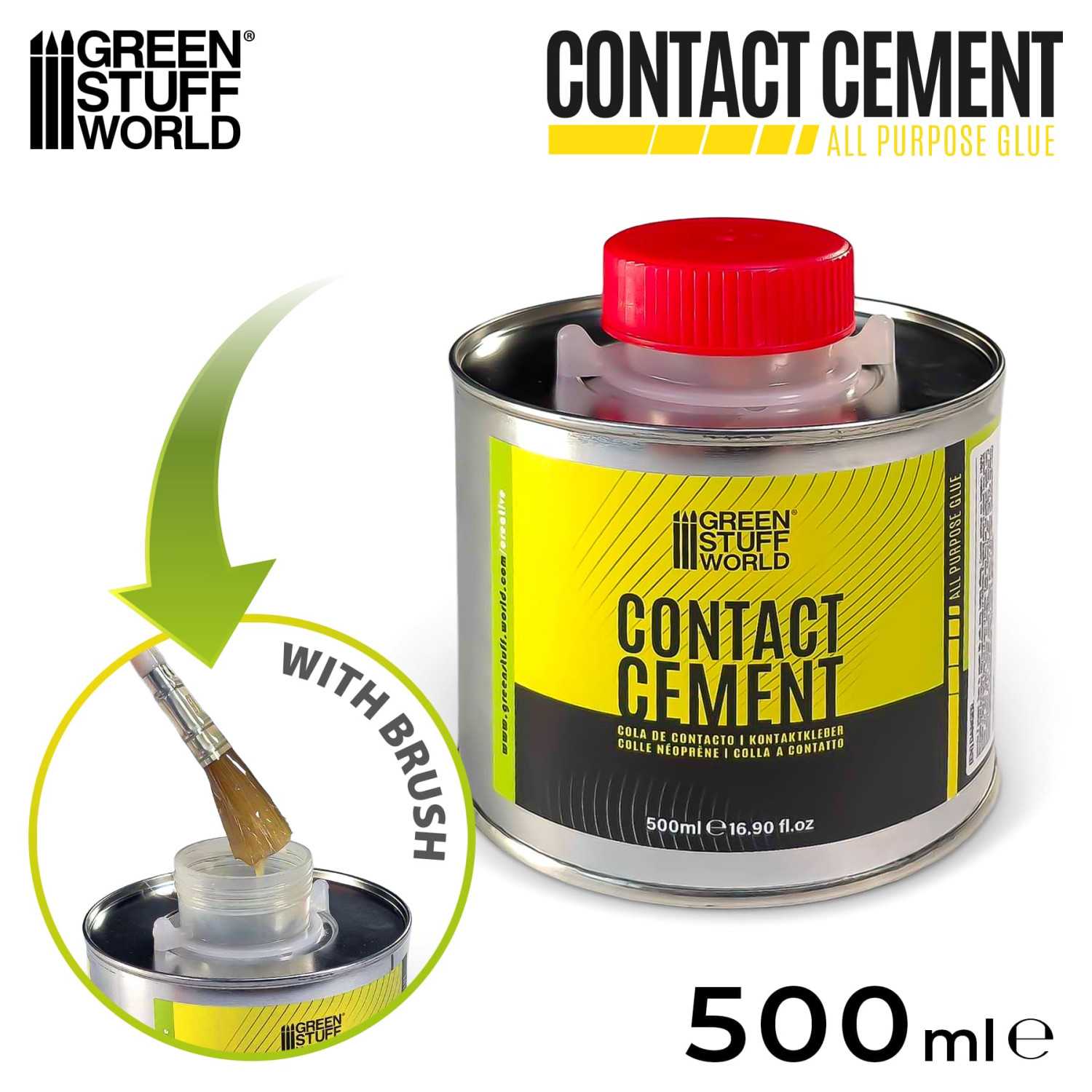Colla a Contatto con pennello applicatore | Colla Neoprene 500ml