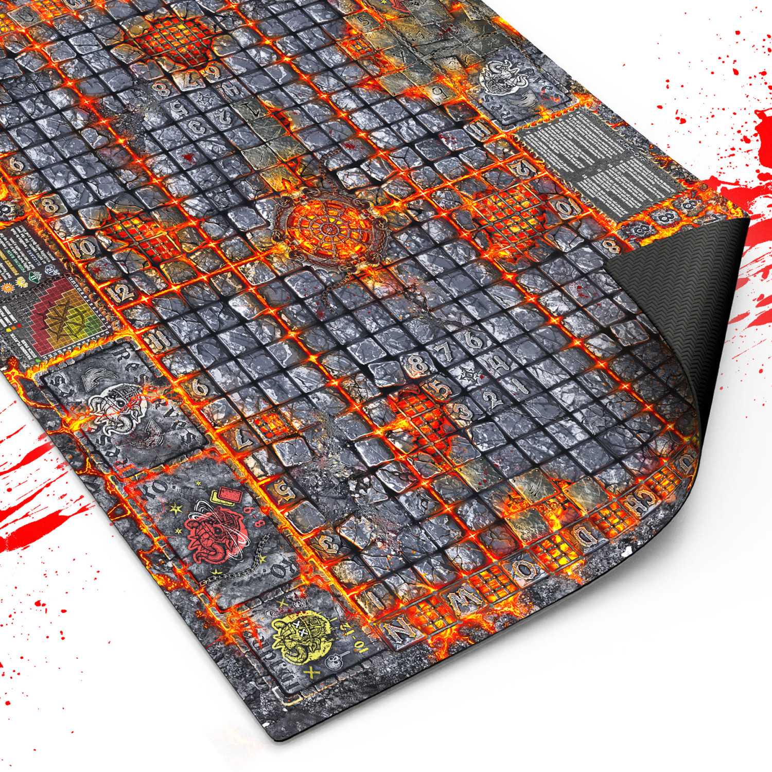 Fantasy-Football-Neoprenmatte kompatibel mit Blood Bowl 2. Auflage | Blood Bowl kompatibel