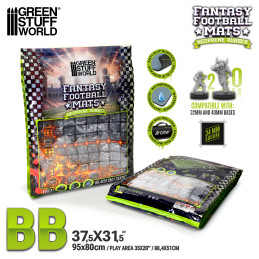 Tappetino neoprene per Fantasy Football compatibile con Blood Bowl 2 edizione | Blood Bowl compatibile