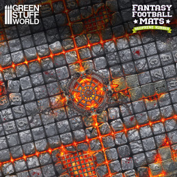 Fantasy-Football-Neoprenmatte kompatibel mit Blood Bowl 2. Auflage | Blood Bowl kompatibel