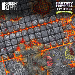 Fantasy-Football-Neoprenmatte kompatibel mit Blood Bowl 2. Auflage | Blood Bowl kompatibel