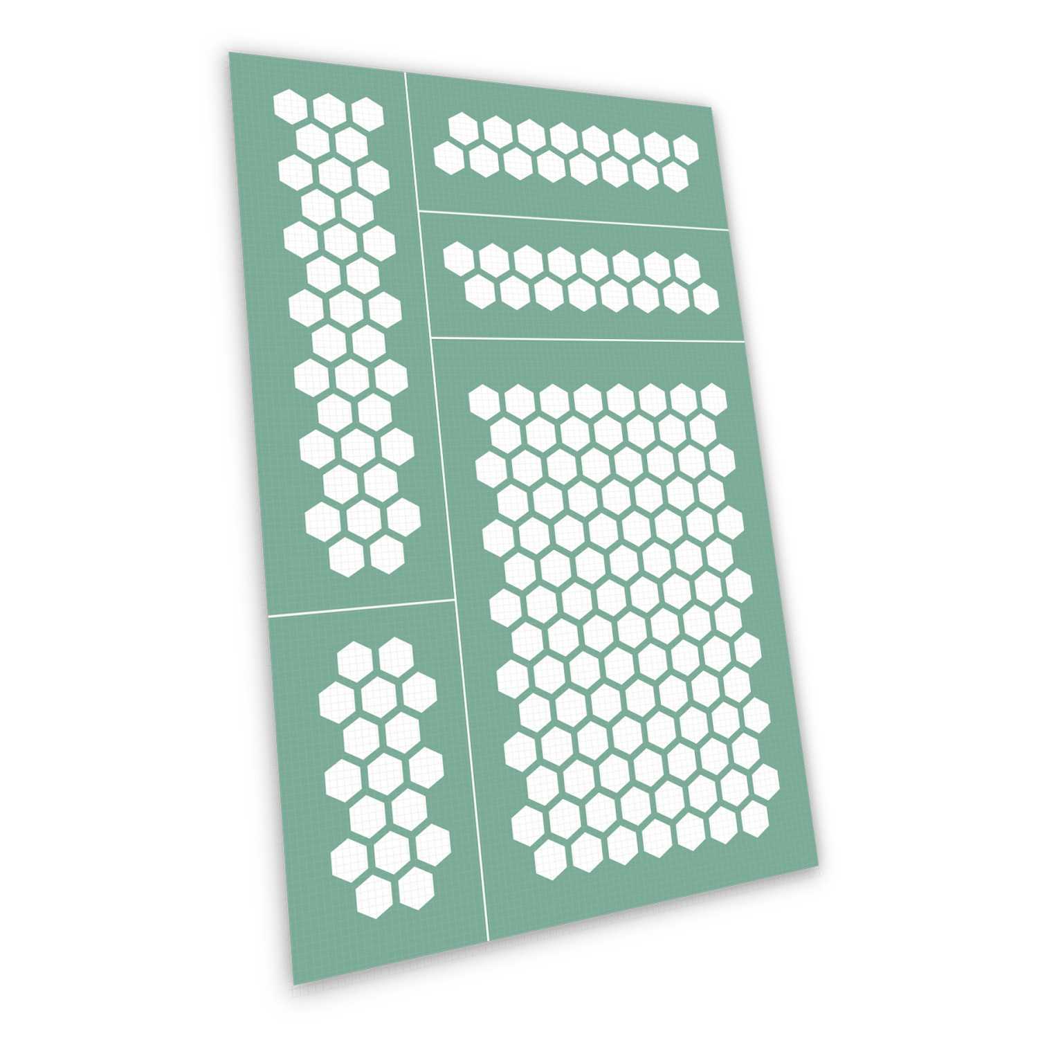 Self-adhesive stencils - Hexagons S - 6mm | Adhesive stencils