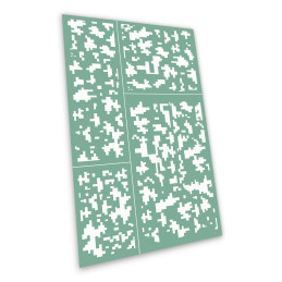 Plantillas autoadhesivas - Camuflaje de pixeles Plantillas Aerografia Adhesivas