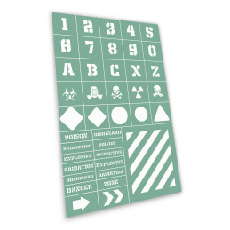 Self-adhesive stencils - Industrial | Adhesive stencils