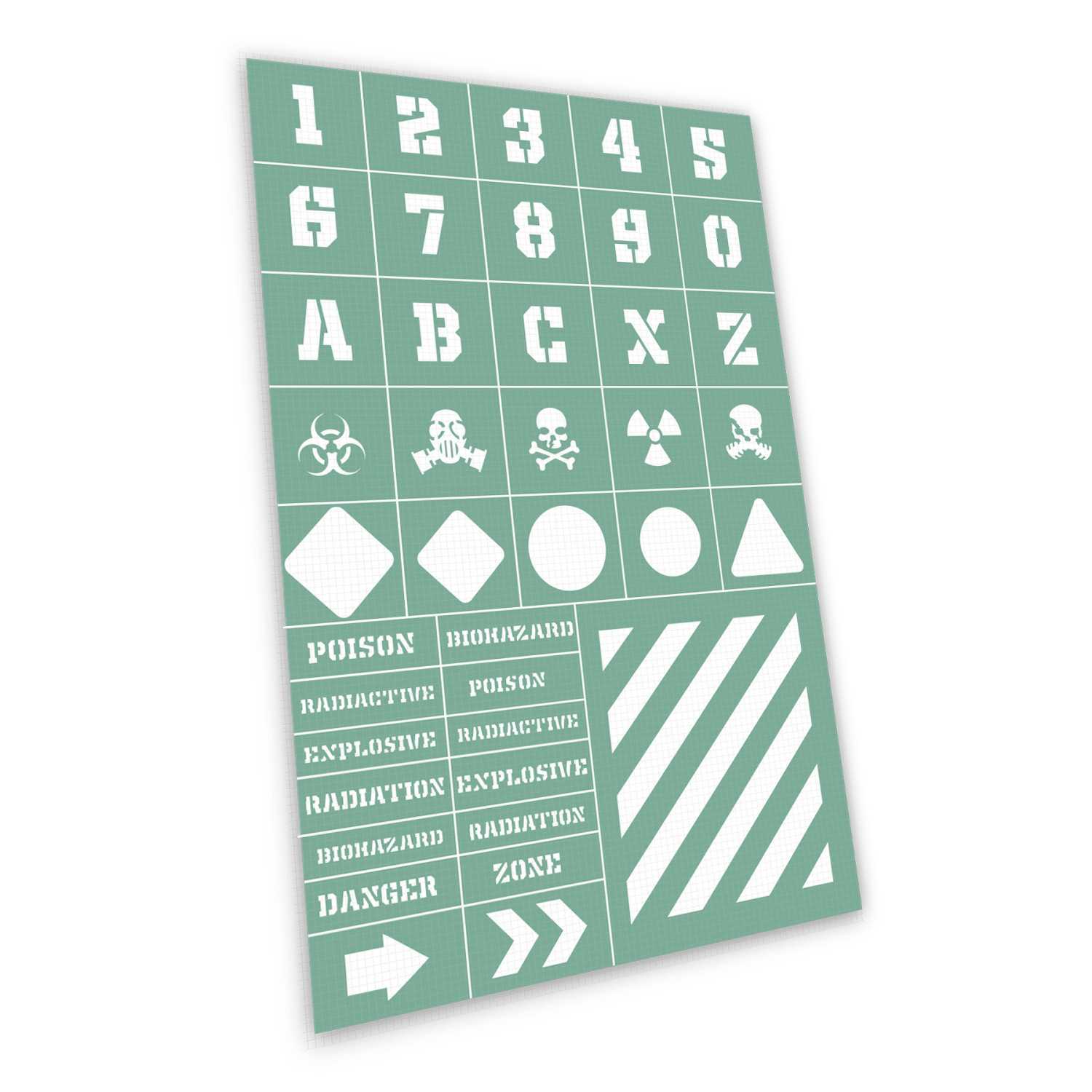 Self-adhesive stencils - Industrial | Adhesive stencils