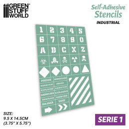Self-adhesive stencils - Industrial