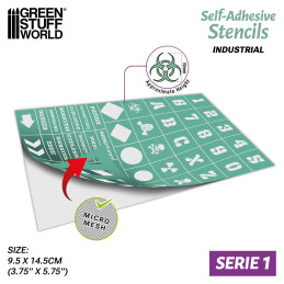 Self-adhesive stencils - Industrial