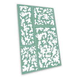 Stencil autoadesivi - Mimetizzazione classica 1 | Stencil adesivi