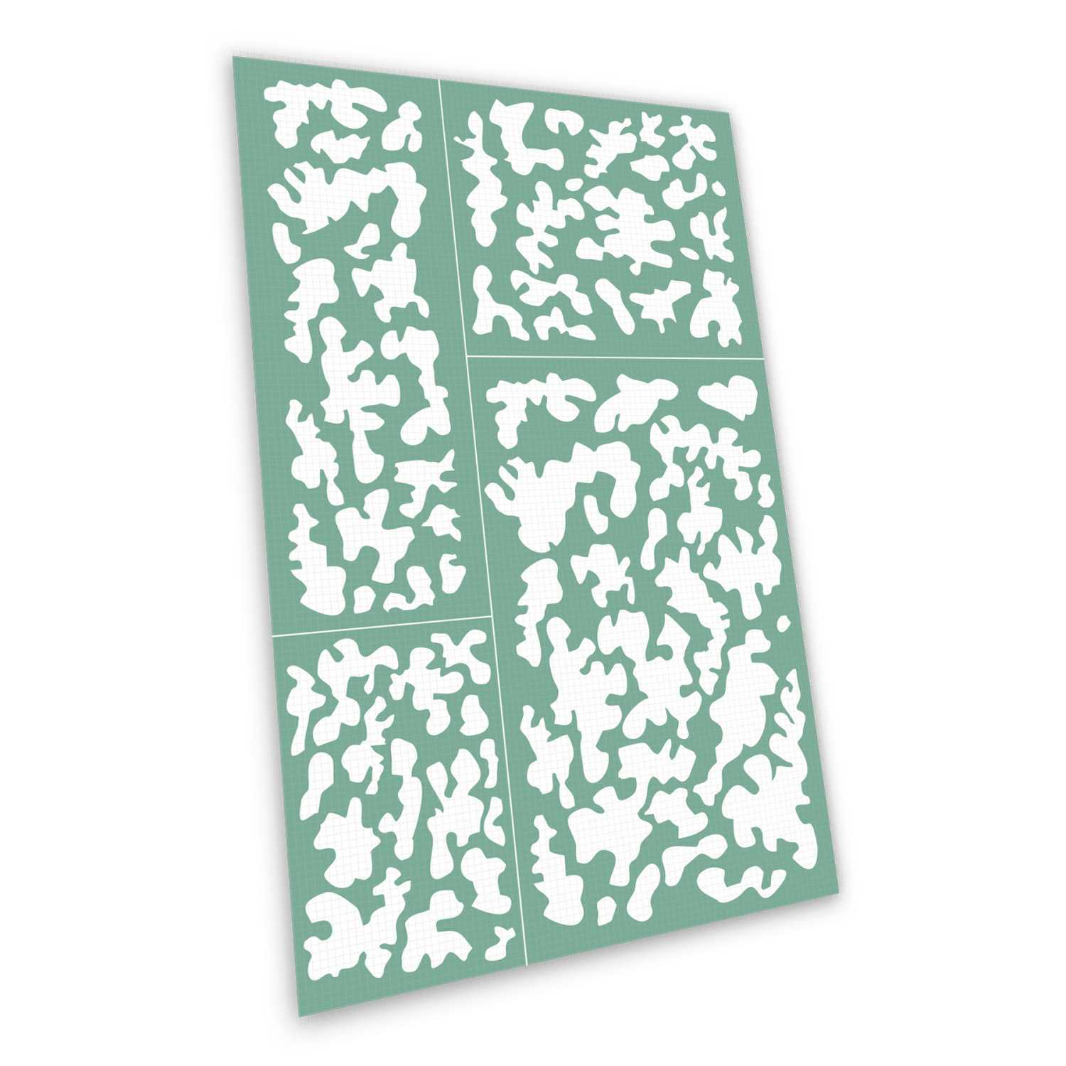 Stencil autoadesivi - Mimetizzazione classica 1 | Stencil adesivi