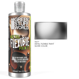Peinture métallisée flexible argentée 240 ml