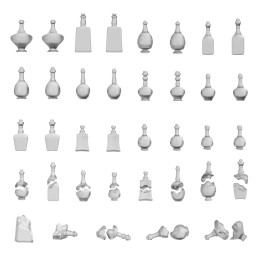 3D printed set - Potion and Liquor Bottles Resin Set