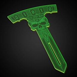 Deep Strike Ruler Template 8" Fluor Green | Deep Strike Marker