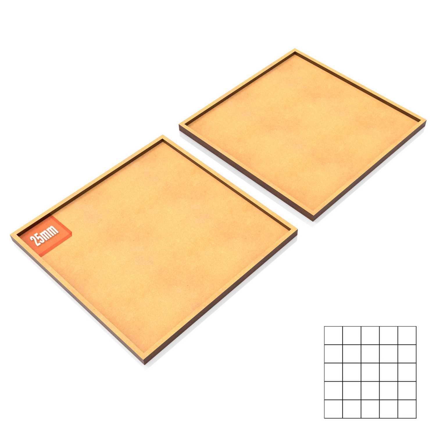 MDF Movement Trays 125x125mm | Old World Movement trays